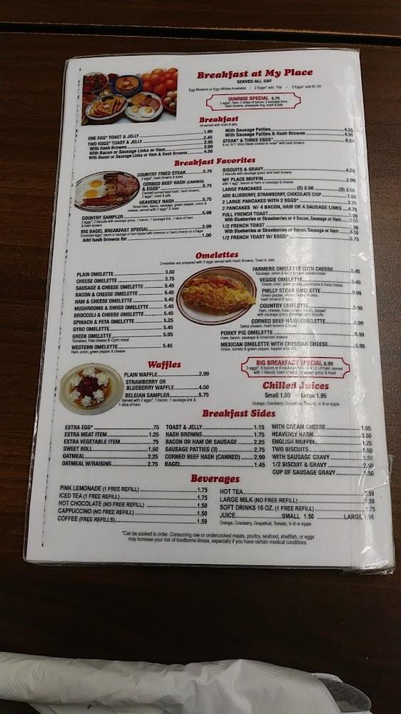 My Place Restaurant Menu image 4